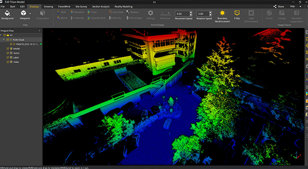 elaborazione nuvole di punti servizi topografici