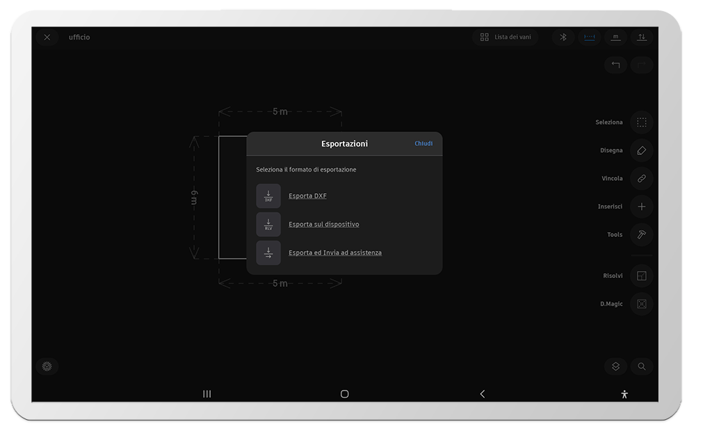 esportazione planimetrie software rilievo strumenti topografici