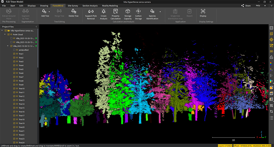 fjd trion model modulo forest strumenti topografici