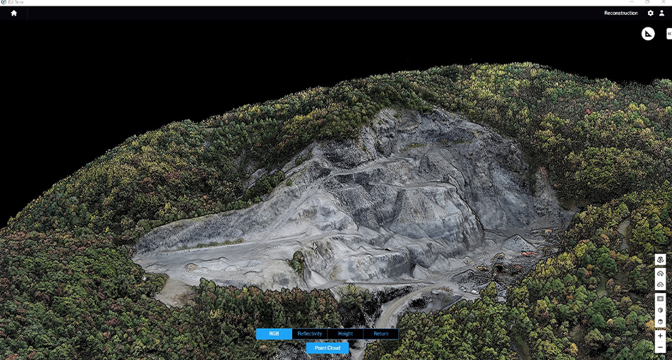Nuvola di punti drone - software strumenti topografici