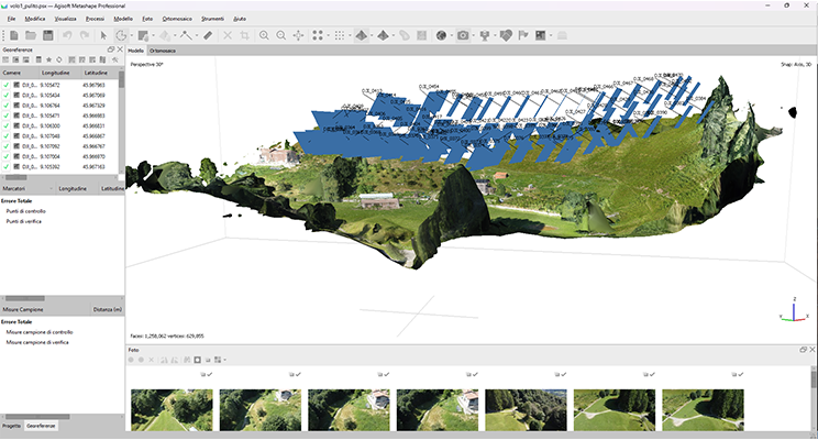 qualunque tipo di immagine in un unico flusso di lavoro - software metashape strumenti topografici