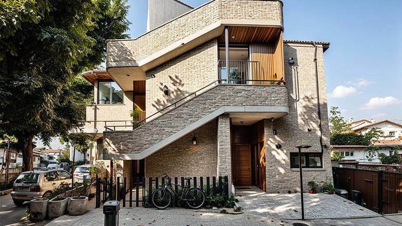 rendering di esterni dopo - strumenti topografici