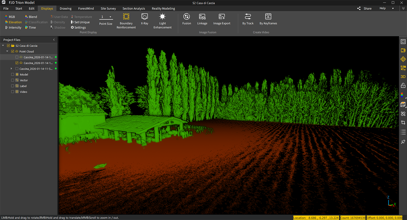 rilievi slam per analisi delle colture servizi - strumenti topografici