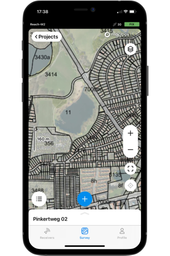 rilievi su mappe emlid flow strumenti topografici