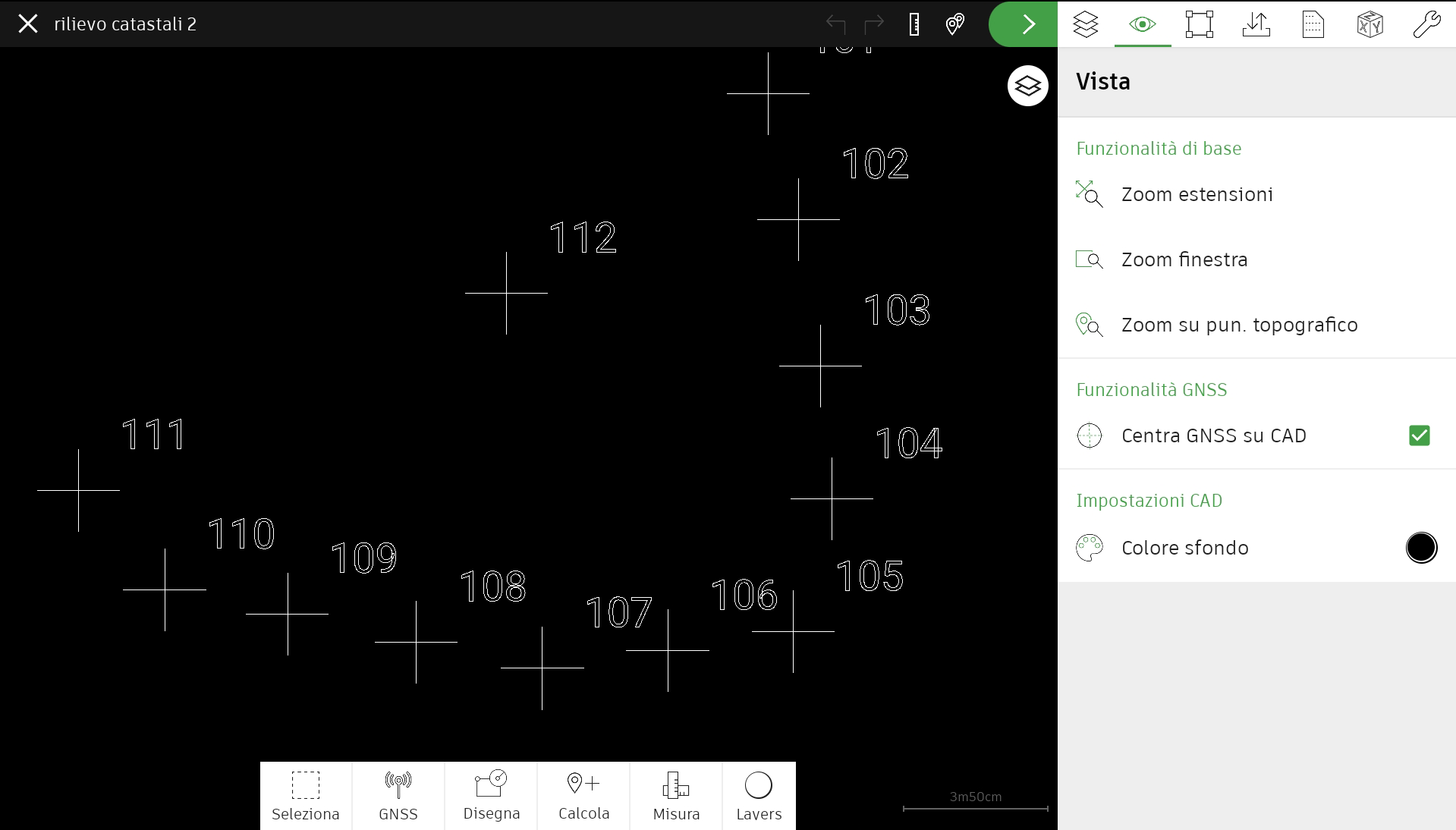 sfondo 1 tpad app topografica da campo - strumenti topografici