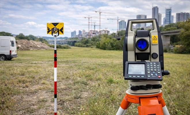 stazioni totali misure con e senza prisma - strumenti topografici
