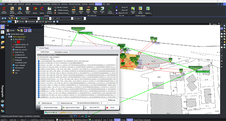 Topografia da ufficio - software strumenti topografici