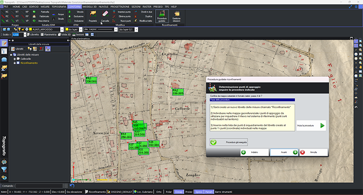 topografo modulo n gestione riconfinamenti guidati strumentitopografici