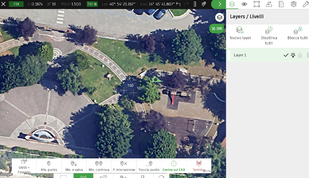 tpad app topografica il compagno perfetto per il rilievo GNSS per misurare ovunque sul campo - strumenti topografici