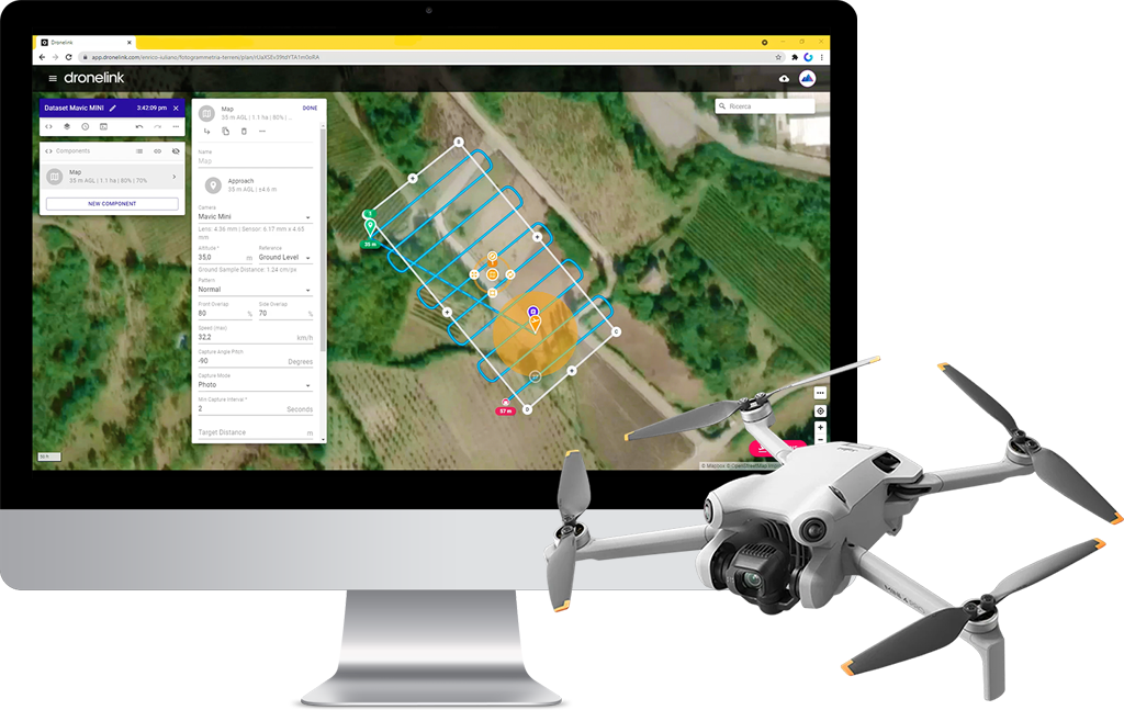 waypoint automatici soluzione fotogrammetria dji mini strumenti topografici