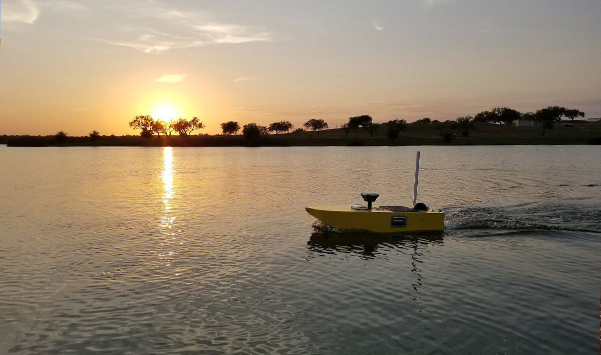 Rilievo batimetrico del lago Marine Creek - SimpleUnmanned, USA