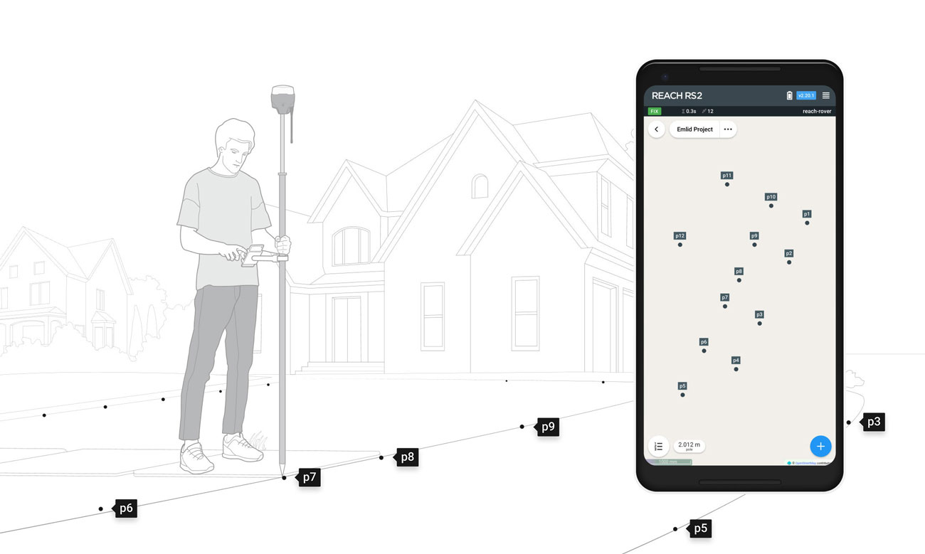 Collezione di punti con Emlid Reach RS2