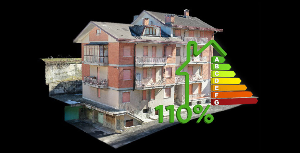 Superbonus 110% Rilievi di facciate di edifici