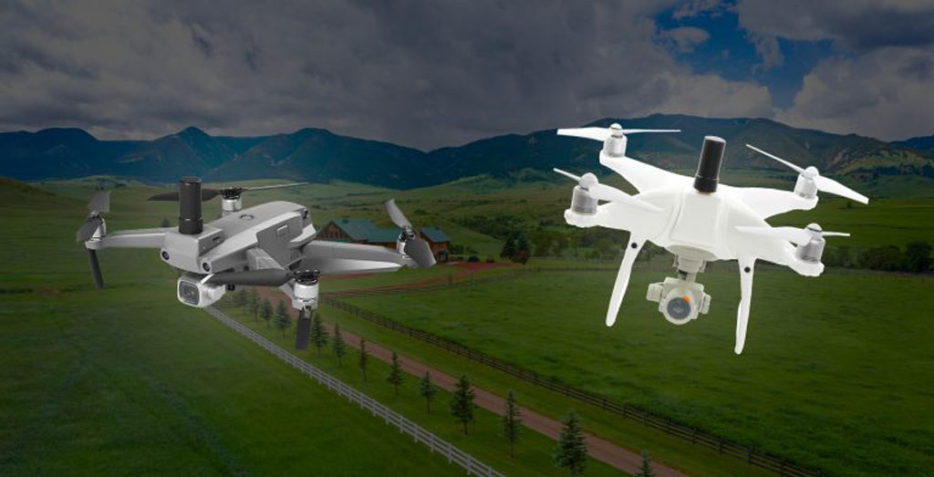 Droni con sistema PPK montato a bordo