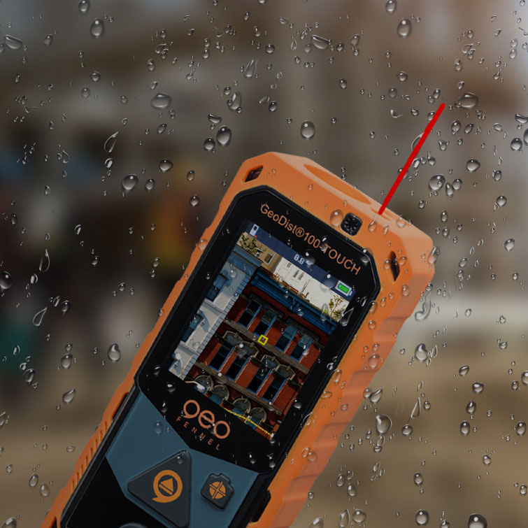 GeoDist®100-TOUCH - Distanziometro laser Banner per cellulare sul GeoDist®100-TOUCH - Distanziometro laser