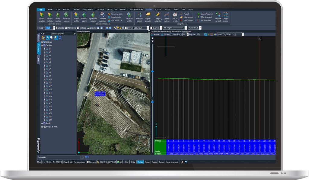 Software di topografia Topografo