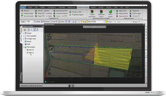 Topografo - Modulo A per sistemazioni in ambito agricolo