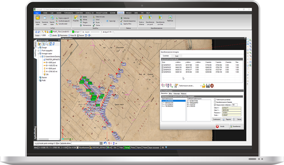 Topografo - Modulo R per la georeferenzazione e il raddrizzamento prospettico