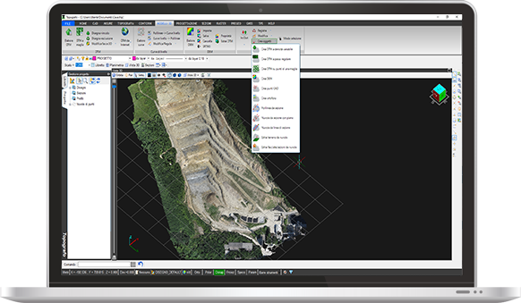 Topografo - modulo Progettazione della missione di volo e nuvole di punti
