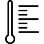 Icona temperatura operativa