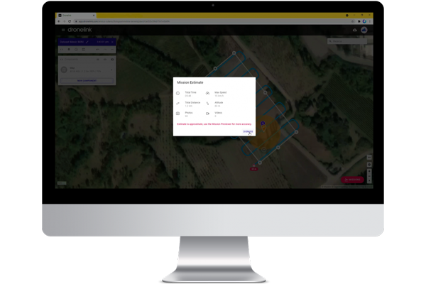 Dronelink - missione di volo pronta