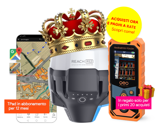 Emlid Reach RS2, TPad e GeoDist®100-Touch