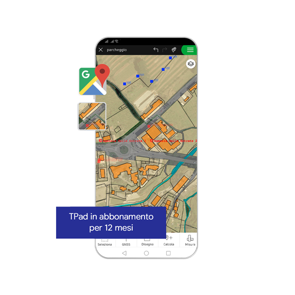 TPad software topografico da campo in abbonamento per 12 mesi