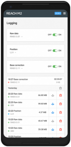 Logging Emlid Reach M2