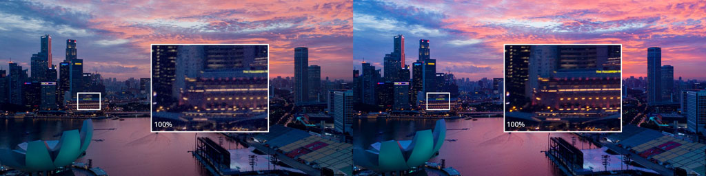 Fotocamera modalità normale e hyperlight