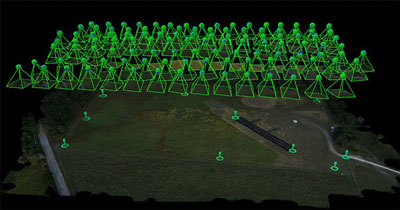 Precisione centimetrica di 4 cm senza GCP